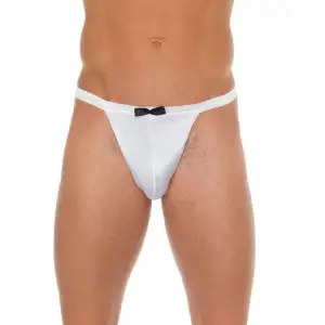 Amorable by Rimba - Rokkostuum string - One Size - Wit / Zwart