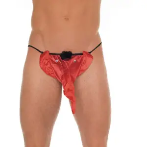 Amorable by Rimba - String met olifantenkop - One Size - Rood