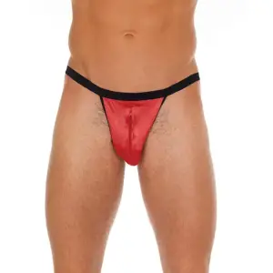 Amorable by Rimba - String met ritssluiting - One Size - Rood