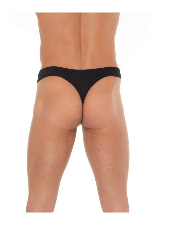 Amorable by Rimba - String met ritssluiting - One Size - Zwart