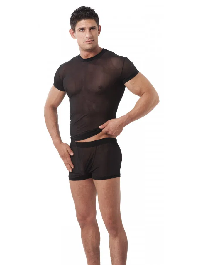 Amorable by Rimba - String met tekst - One Size - Zwart COPY