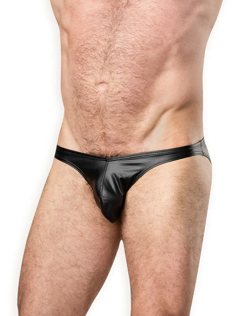 Amorable by Rimba - Wetlook Slip - One Size - Zwart
