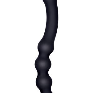 siliconen dubbelzijdige plug zwart 24CM