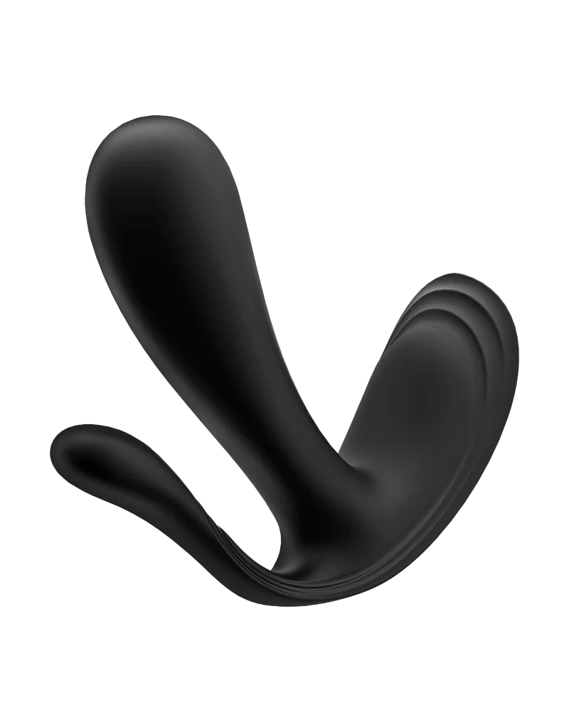 Satisfyer - Top Secret+ - Draagbare vibrator met anale stimulator - Zwart