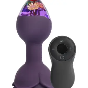 LOVISS - Posy - Garden Butt Plug Vibrator met afstandsbediening – Paars