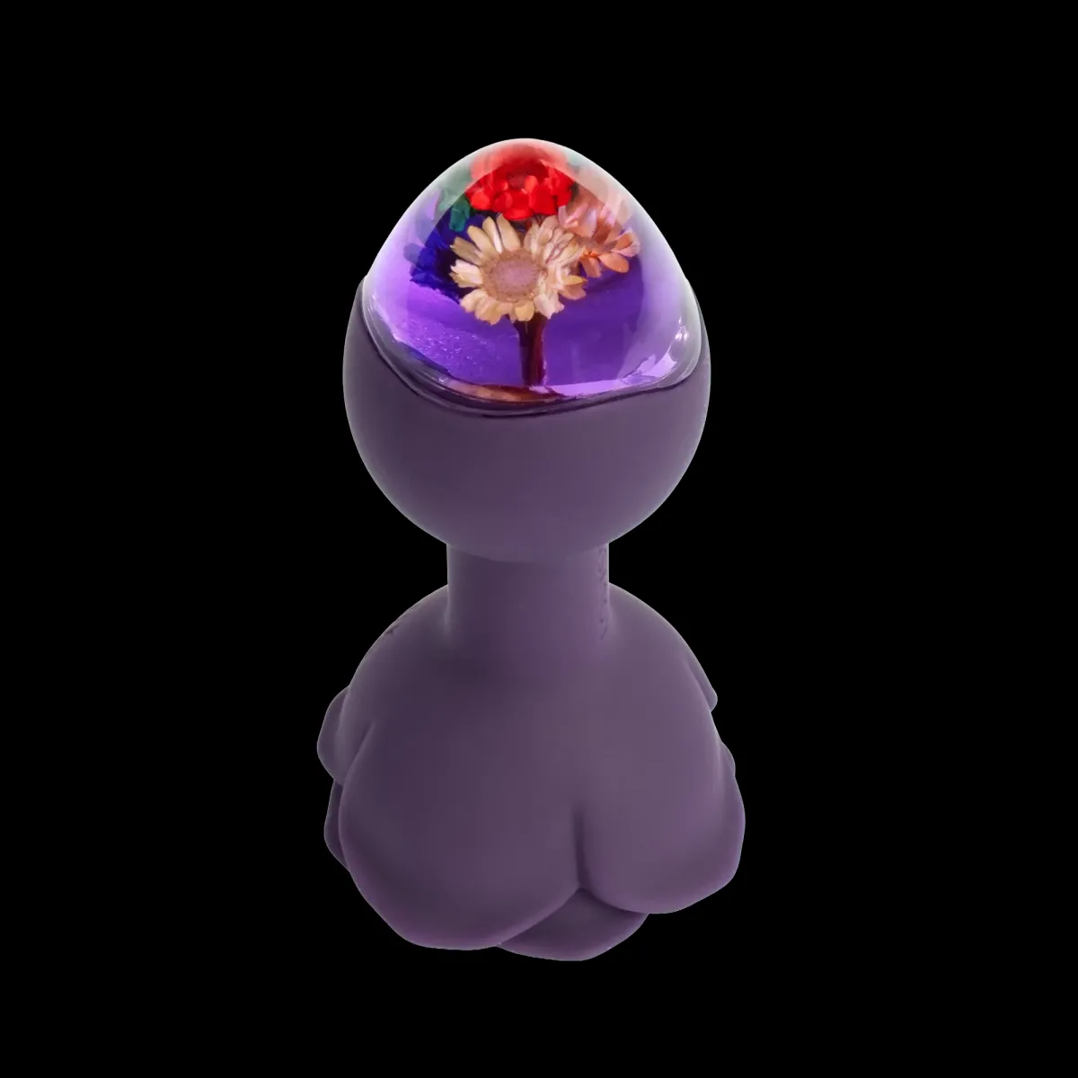 LOVISS - Posy - Garden Butt Plug Vibrator met afstandsbediening – Paars