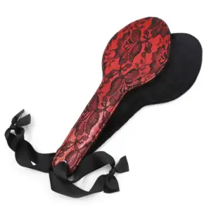 Lace Padle 31 cm black red